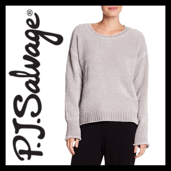 PJ Salvage Sweaters - 🎉HP🎉 PJ SALVAGE Ribbed Knit Chenille Pullover